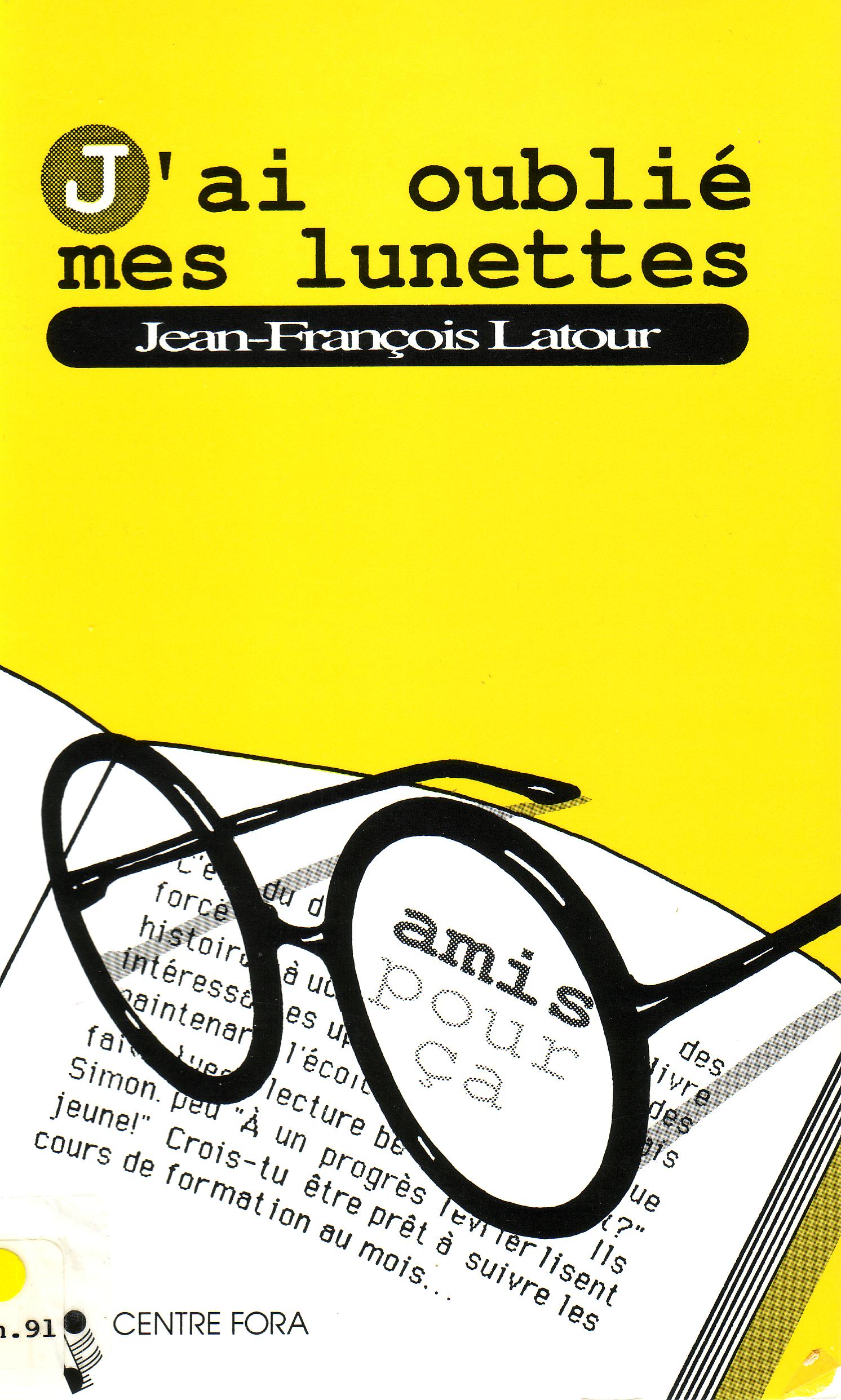 Jai oubli mes lunettes
